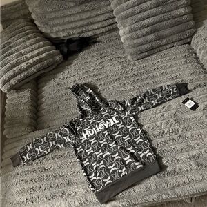 Hurley Gray Geometric Sweatshirt